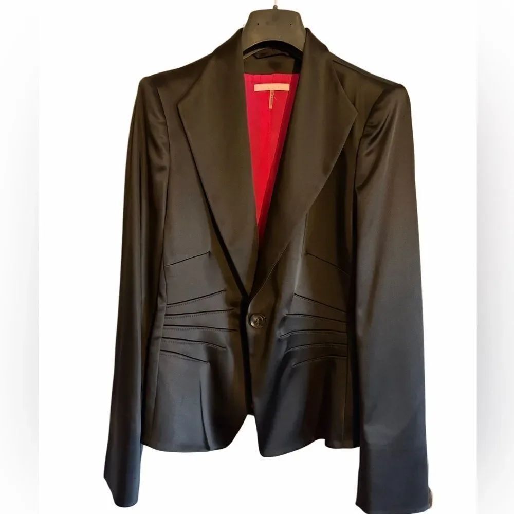 NWOT Basler Tuxedo Jacket in black Satin sz 40